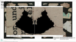 Detailed view of a digitized image as part of the quality control process 